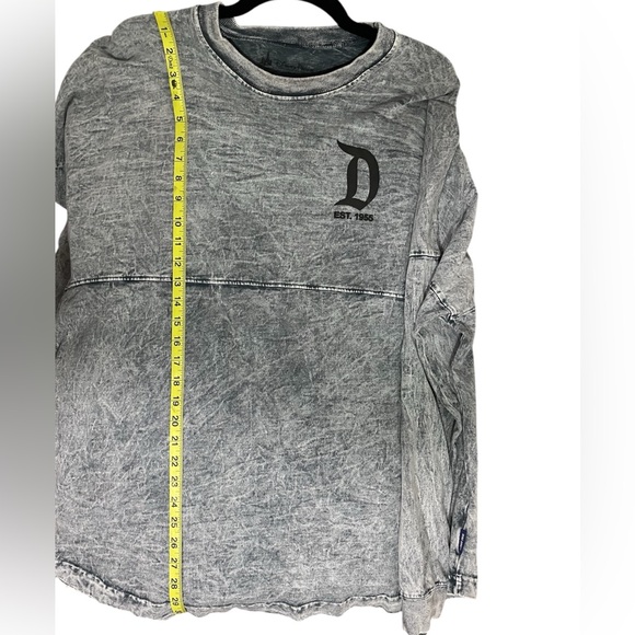 Disneyland Acid Wash Grey Black Spirit Jersey Disney Parks Long Sleeve Size XL - Picture 8 of 8